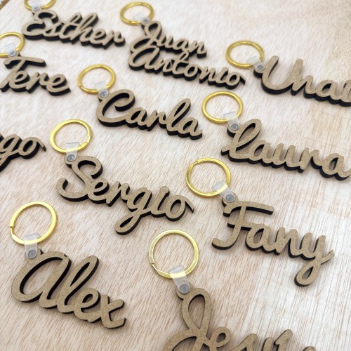 Llaveros de Madera Personalizados - 5mm