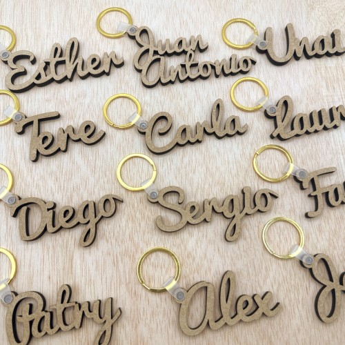 Llaveros de Madera Personalizados - 5mm